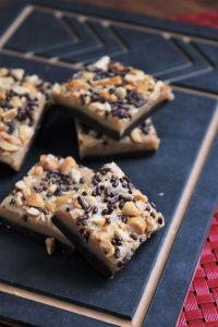 Easy Peanut Butter and Dark Chocolate Fudge