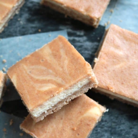 Gluten-Free Apple Butter Cheesecake Bars.