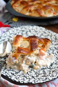Lattice Chicken and Sweet Potato Potpie.