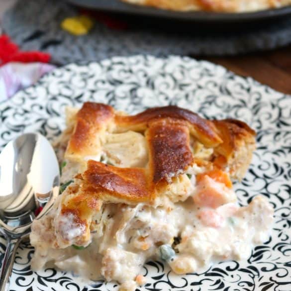 Lattice Chicken and Sweet Potato Potpie.