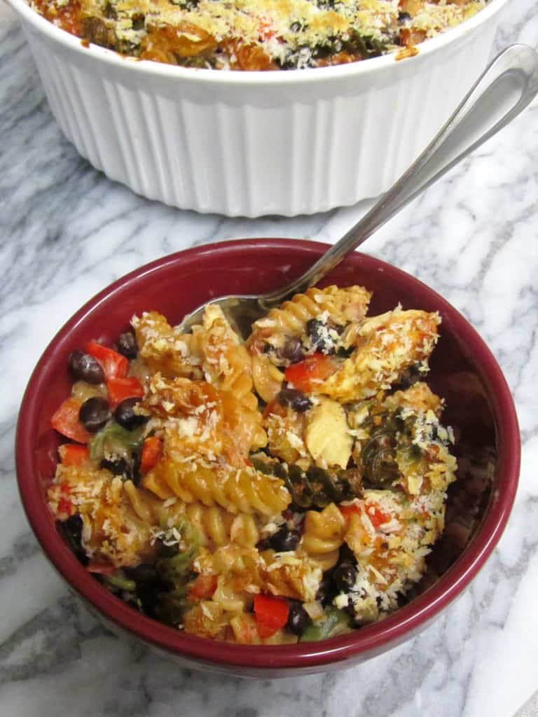 Fiesta Alfredo Pasta Bake