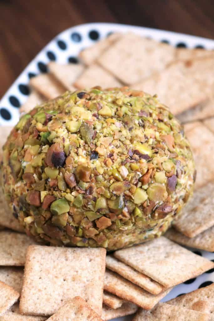 Mini Cranberry Pistachio Cheese Ball for Two.