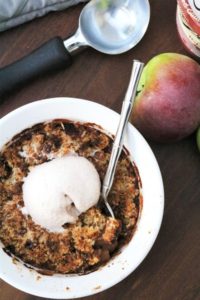 Single Serving Apple Crisp #appleseason #apples #oneserving
