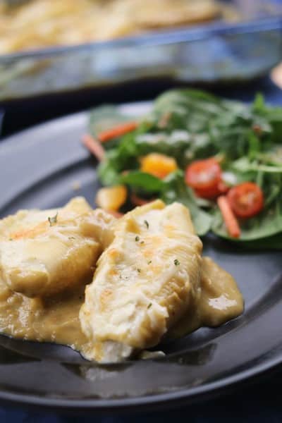 Stuffed Shells with Pumpkin Sage Cream Sauce 2 #fallrecipes #sage