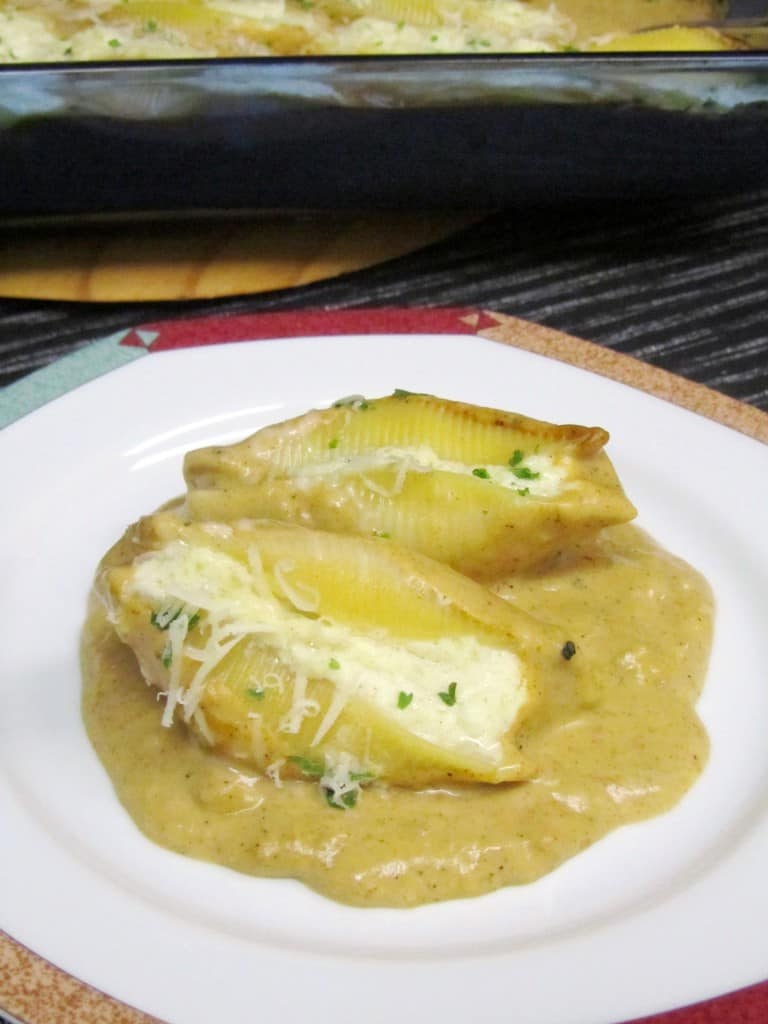 Stuffed Shells with Pumpkin Sage Cream Sauce 2