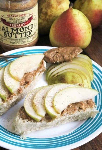 Almond Butter Pear Toast