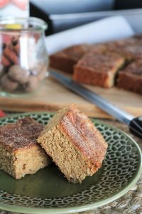Eggnog Snickerdoodle Blondies