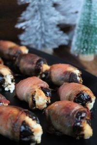 Goat Cheese Stuffed Bacon Wrapped Dates