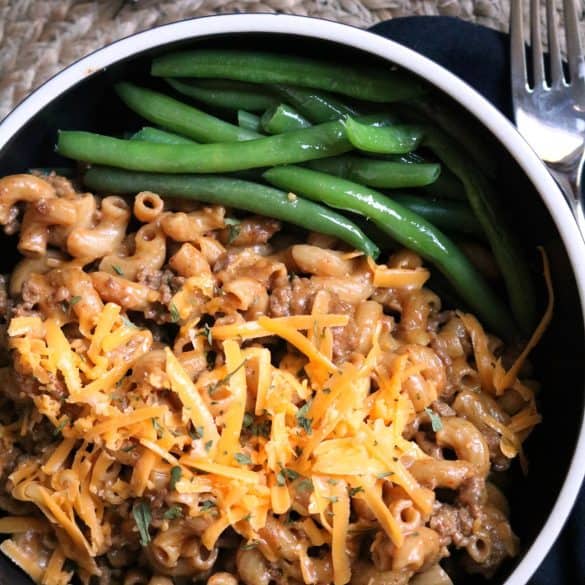 Homemade Hamburger Helper.