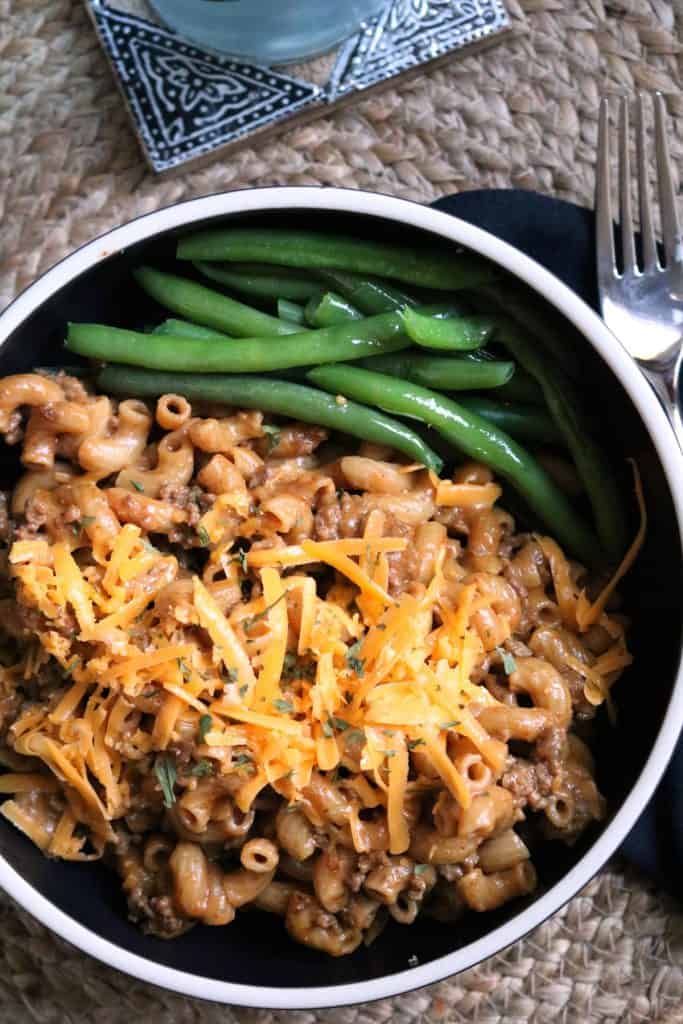 Homemade Hamburger Helper.