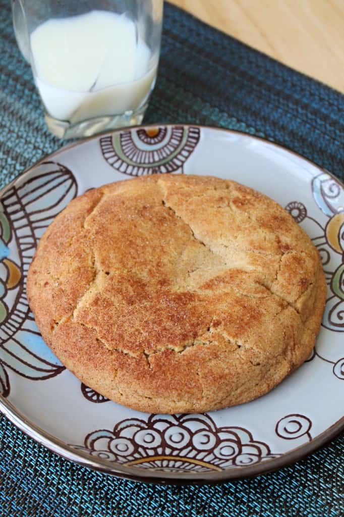 Giant Peanut Butter Snickerdoodle Cookie 1