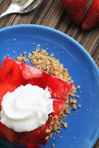 Slice of Strawberry Pretzel Salad