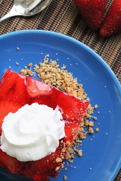 Slice of Strawberry Pretzel Salad