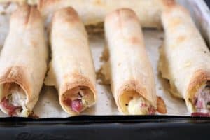 Baked Reuben Taquitos