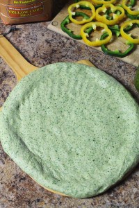 Spinach Pizza Dough 1
