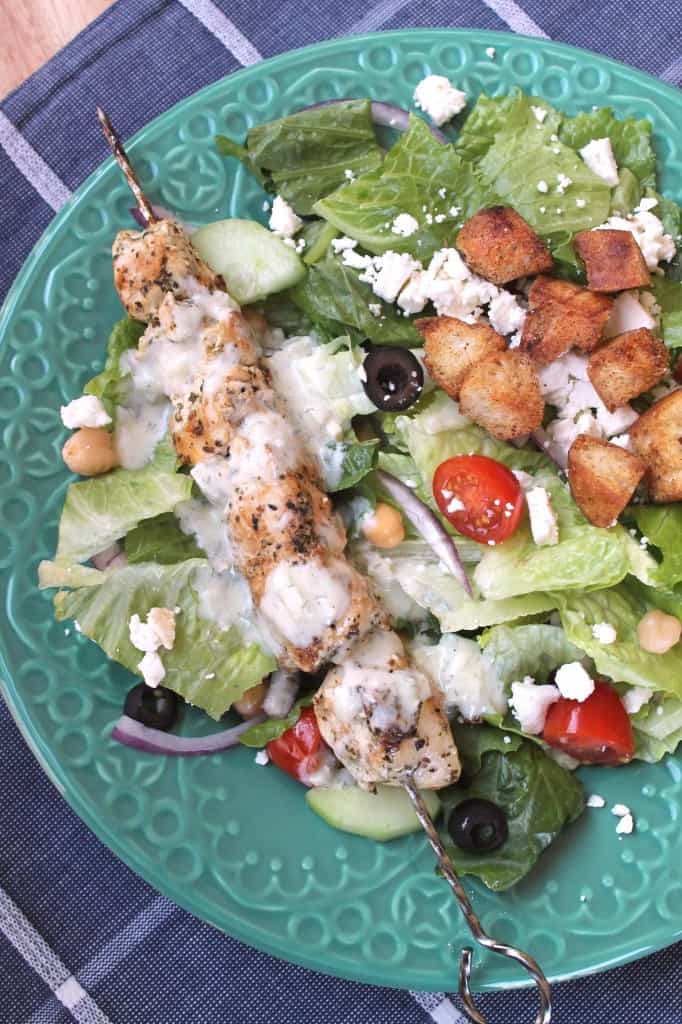 Grilled Chicken Gyro Salad