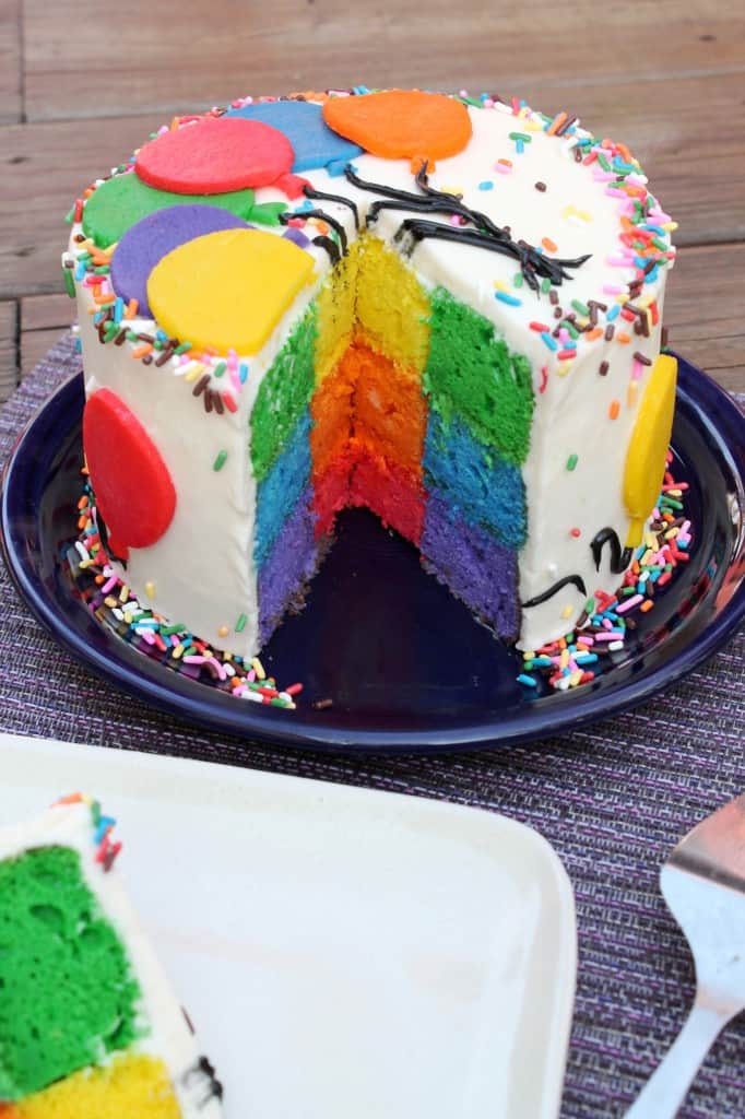 Rainbow Balloon Lemon Cake 4