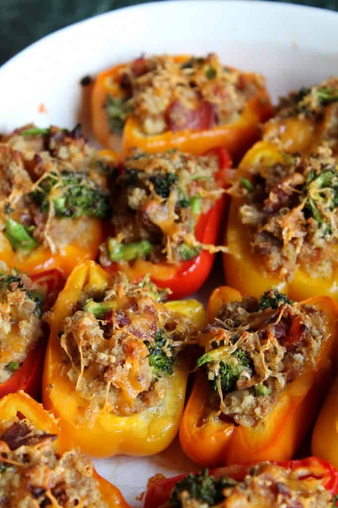 Breakfast Casserole Stuffed Mini Bell Peppers The Spiffy Cookie