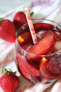 Fruity Sangria in Glass.