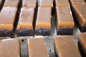 Twix Brownies without Chocolate Topping.