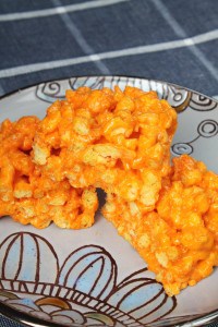 Cheetos Marshmallow Crispy Treats.