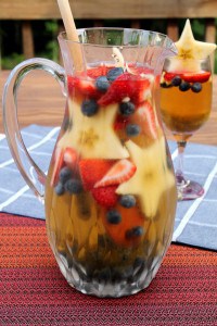 Red White and Blue Sangria #patriotic
