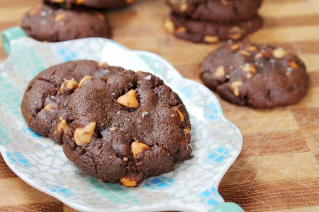 Salted Chocolate Peanut Butter Chip Cookies 2