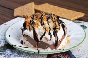 S'mores Lasagna for One 1