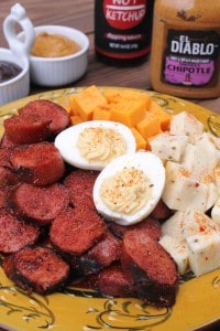 BBQ Sausage & Cheese Plate 2