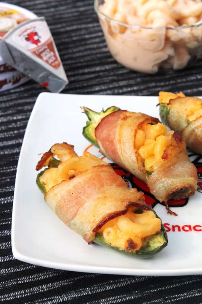 Bacon Wrapped Mac & Cheese Jalapeno Poppers
