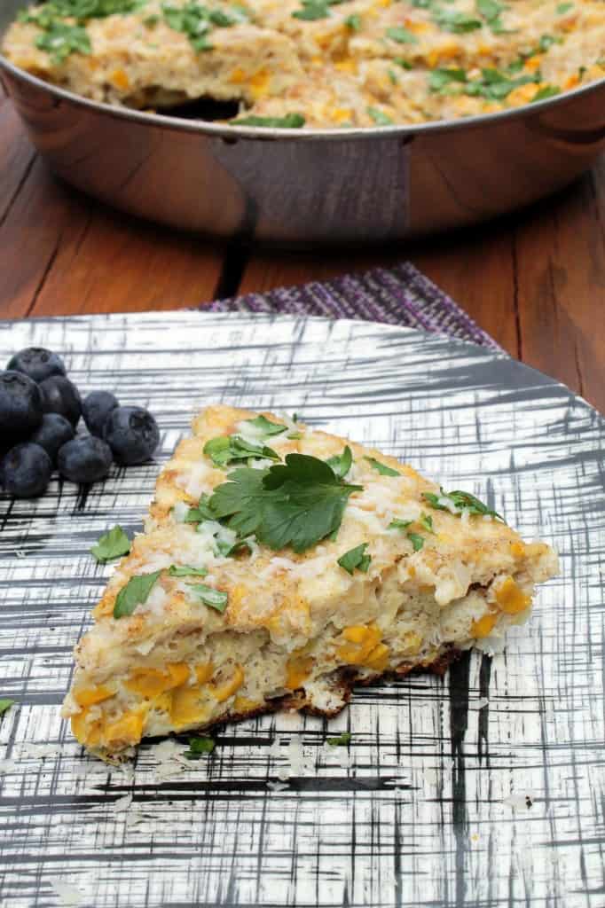 Corn Frittata with Asiago Cheese