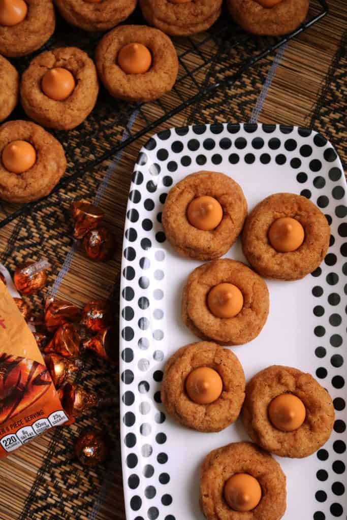 Pumpkin Snickerdoodle Blossoms on a platter.