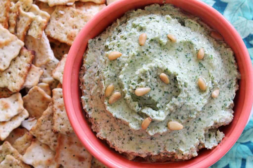 Roasted Garlic Kale Hummus 3