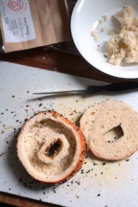 Bagel egg boat.