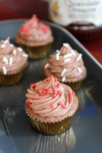 Dark Chocolate Peanut Butter Cupcakes
