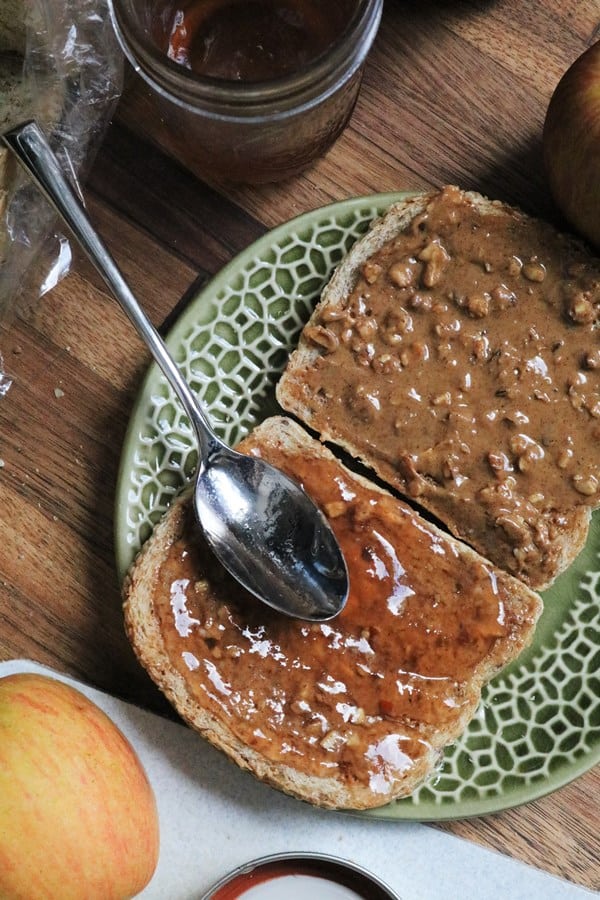 Homemade Apple Jelly & Peanut Butter