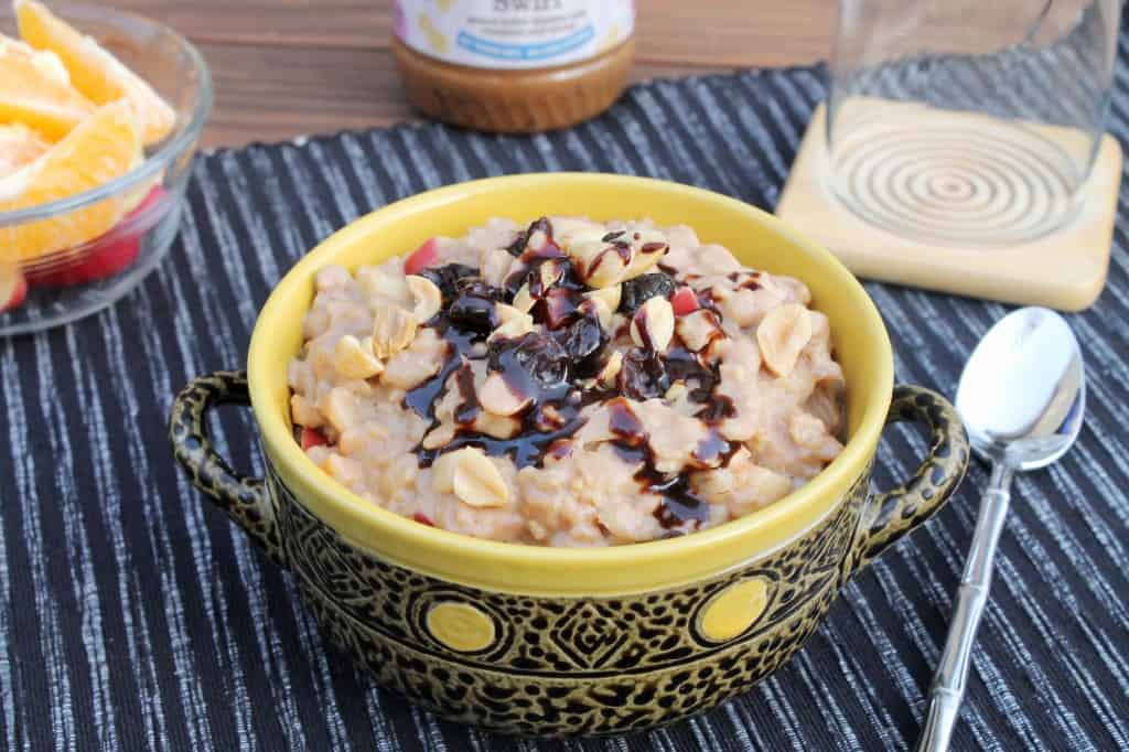 Cinnamon Raisin Peanut Butter Oatmeal 2