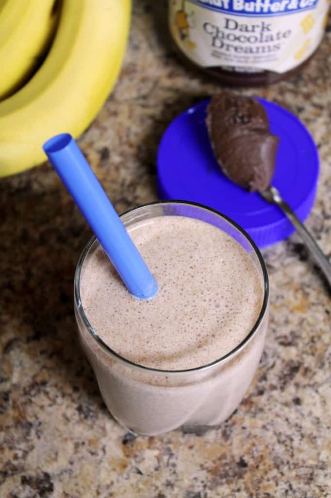 Dark Chocolate Peanut Butter Banana Smoothie 2