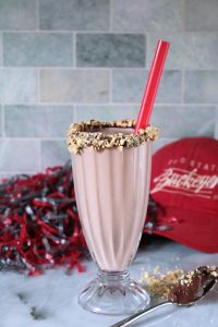 Dark Chocolate Peanut Butter Banana Smoothie.