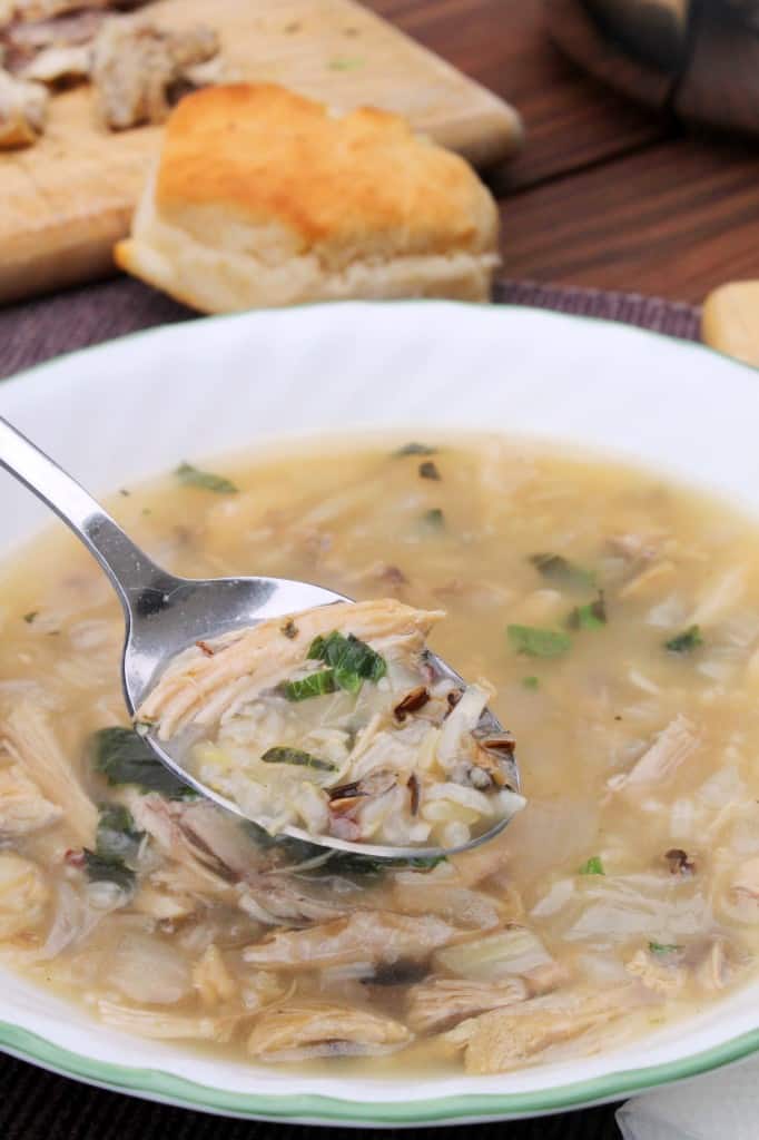 Gingered Turkey & Rice Soup with Basil 2