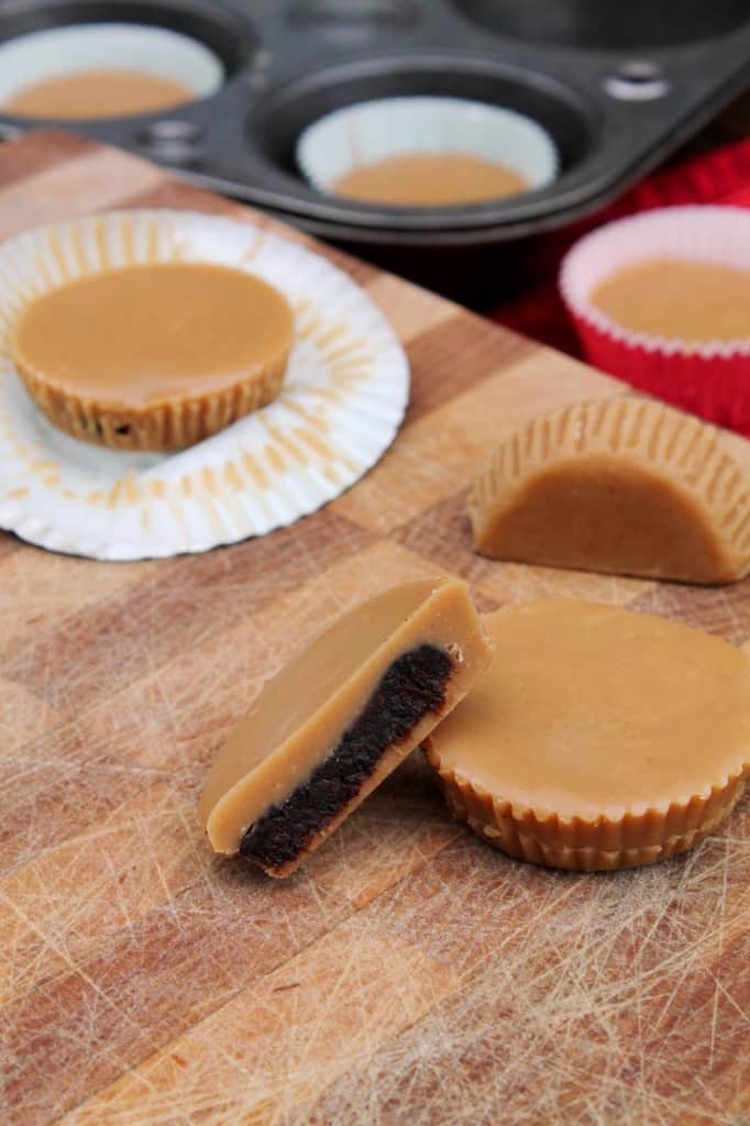 Healthy Inside-Out Peanut Butter Cups 1