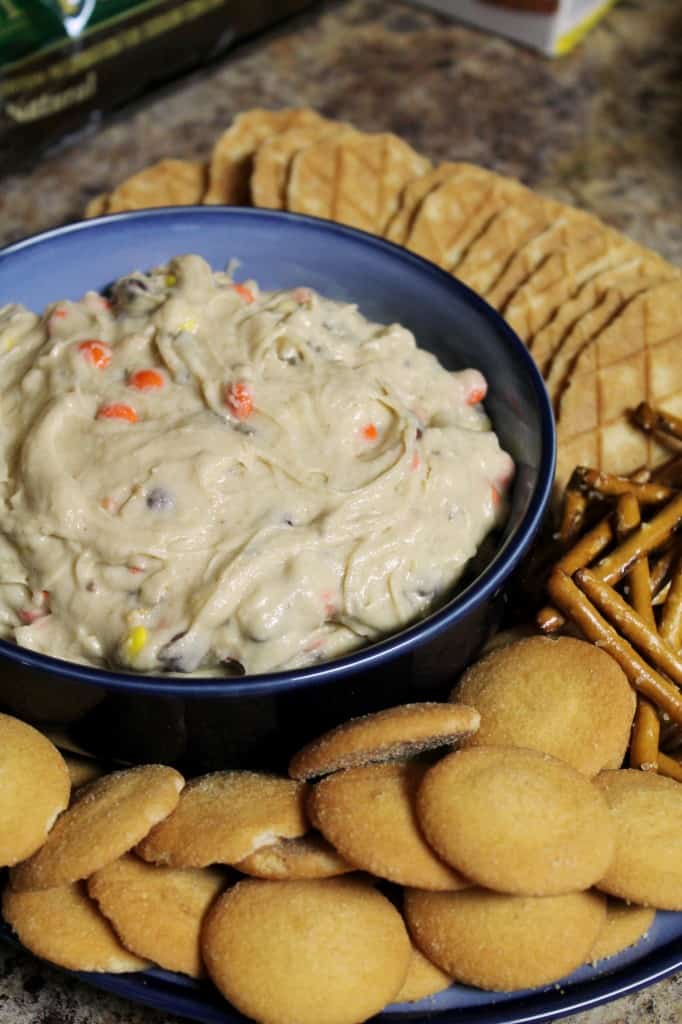 Chocolate Peanut Butter Cup Cookie Dough Dip 2