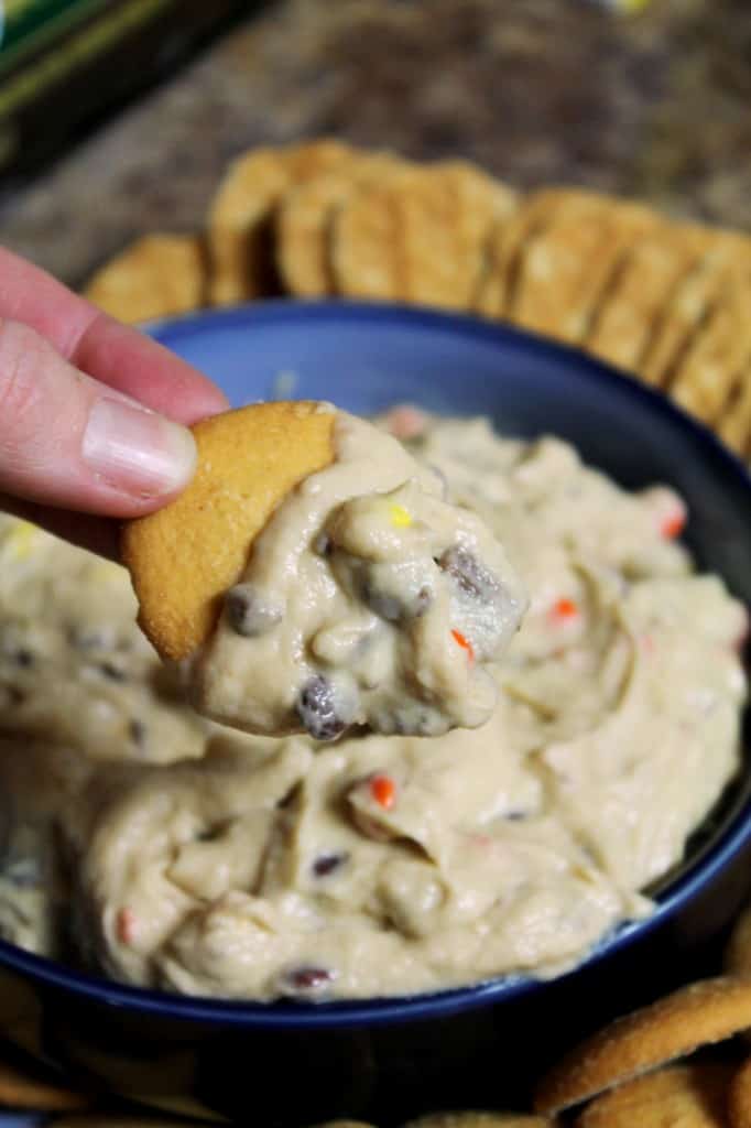 Chocolate Peanut Butter Cup Cookie Dough Dip 3