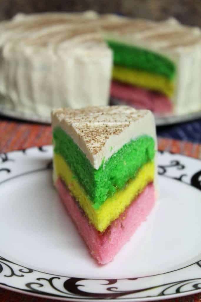 Easy Italian Rainbow Cookie Cake 2
