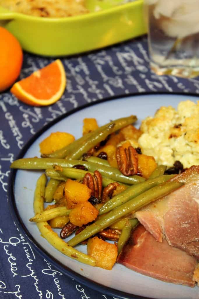 Orange Glazed Green Beans and Butternut Squash 2