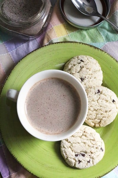 Homemade Vanilla Chai Tea and Cookies