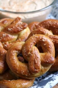 Large Homemade Soft Pretzel.