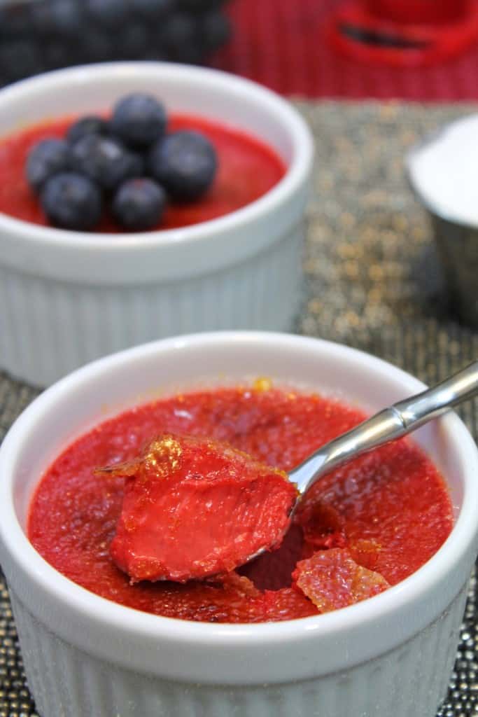 Red Velvet Creme Brulee for Two 2