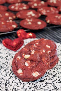 Red Velvet White Chocolate Chip Cookies 2