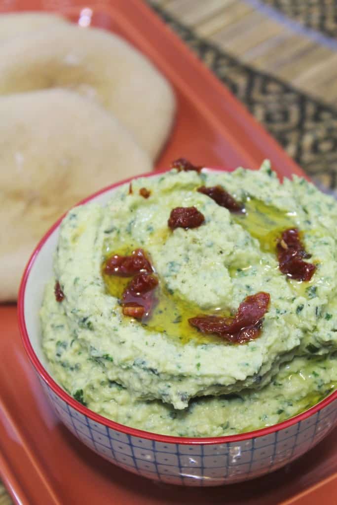 Basil Pesto Hummus 1